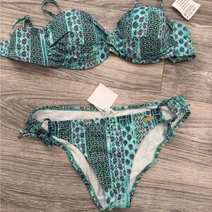 New Lascana blue print bikini set
